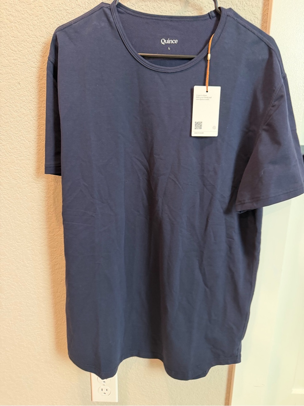 Quince Men's Deep Navy Short-Sleeve Crewneck Tee